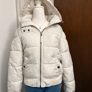 Vintage Aeropostale White Puffer Jacket